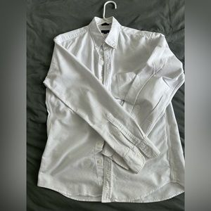 J Crew White Oxford Long Sleeve, Size Medium